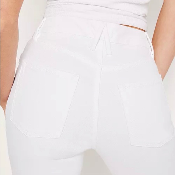 Good American Straight Leg White Jeans - Picture 2 of 10